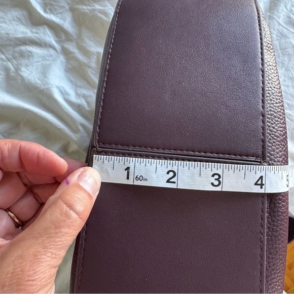 Love & Lore Large Hobo Shoulder Bag – Plum Burgundy Vegan Leathe - Picture 2 of 9